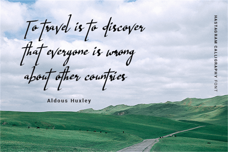 Hastagram Personal font插图4 Hastagram Personal font插图4