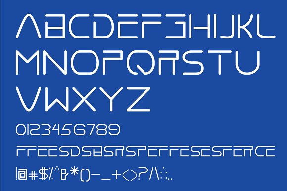 Aero Space Font插图2