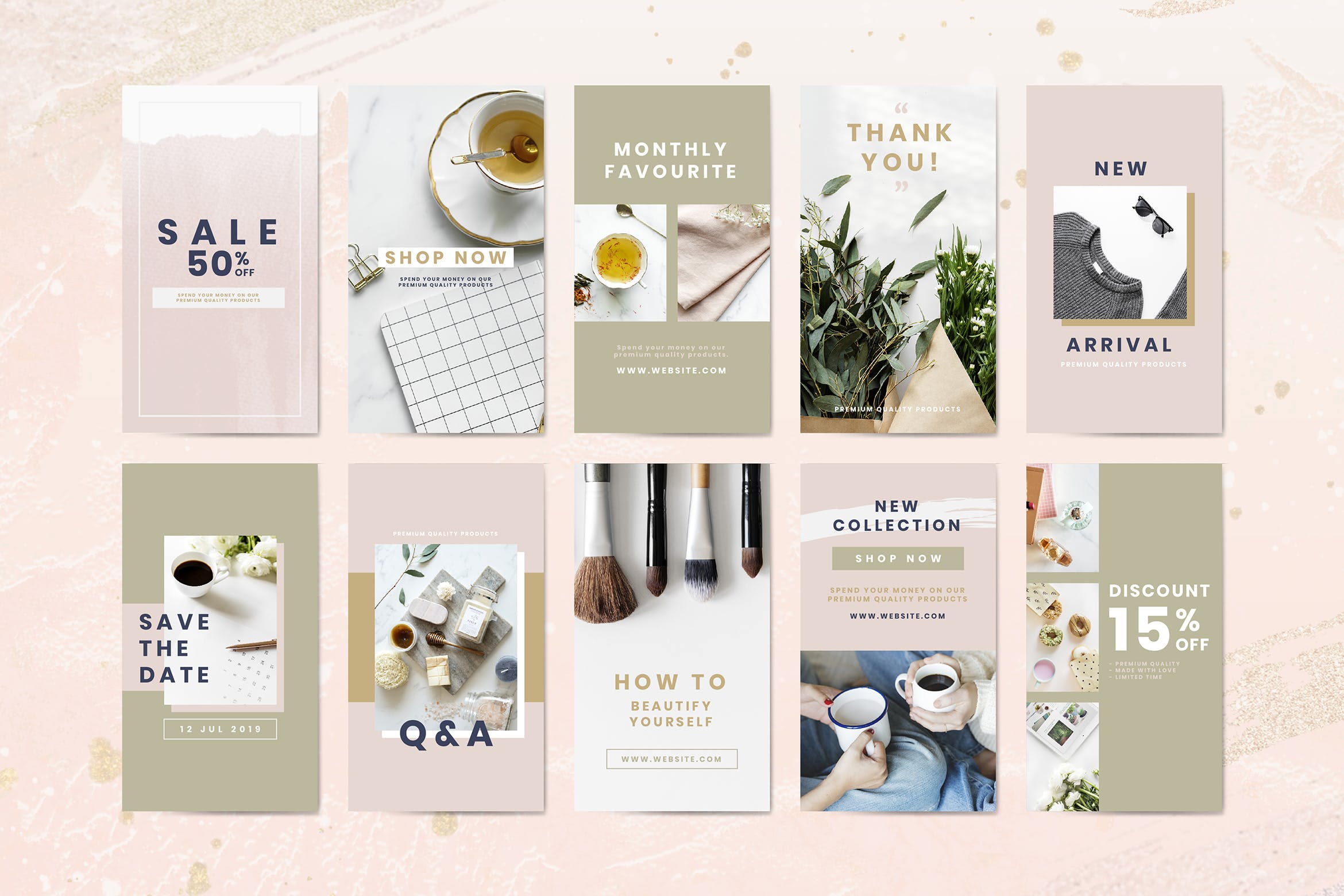 购物&销售广告设计AI矢量模板v1 Shopping and sale advertisement templates vector s插图