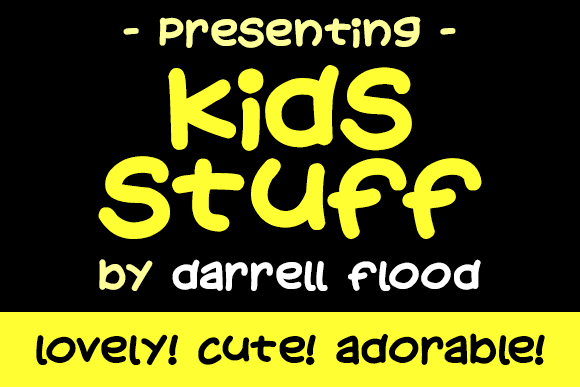 Kids Stuff font插图 Kids Stuff font插图