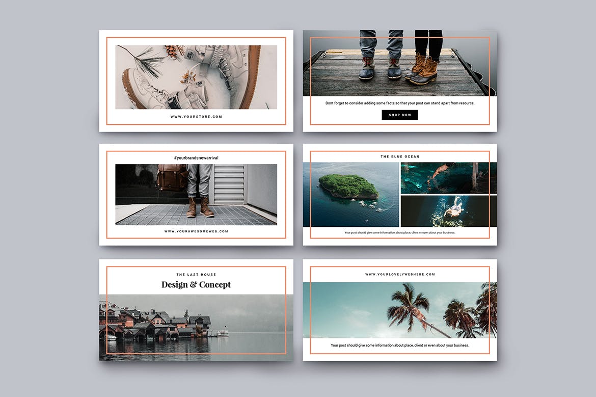 社交电商Facebook主页封面素材库精选广告模板v13 Facebook Ad Vol. 13插图(1)