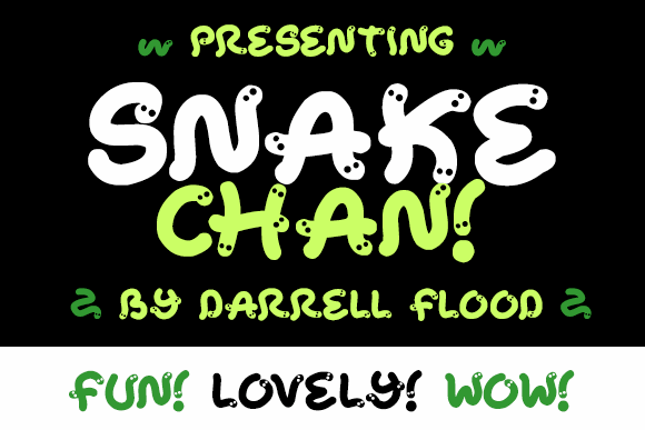 Snake Chan font插图 Snake Chan font插图