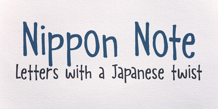 Nippon Note Font Family插图