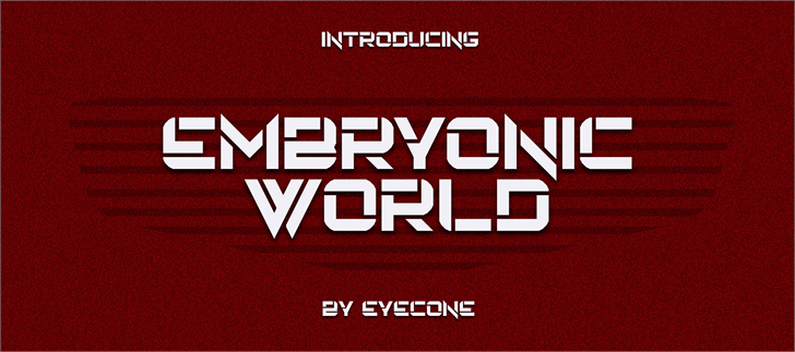 Embryonic World font插图1
