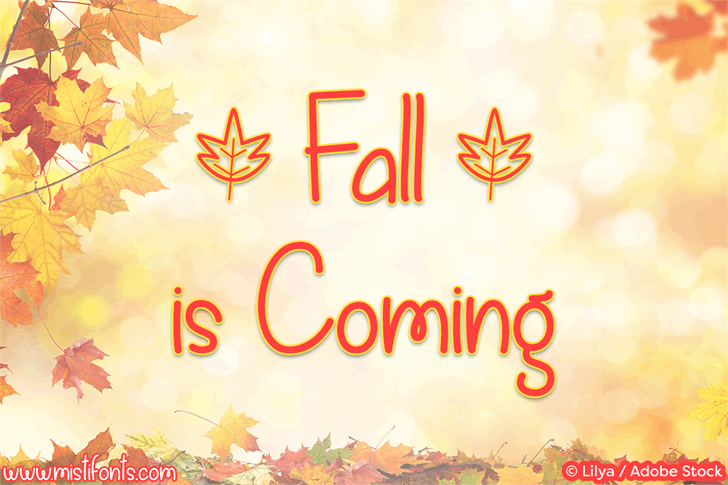 Fall is Coming font插图