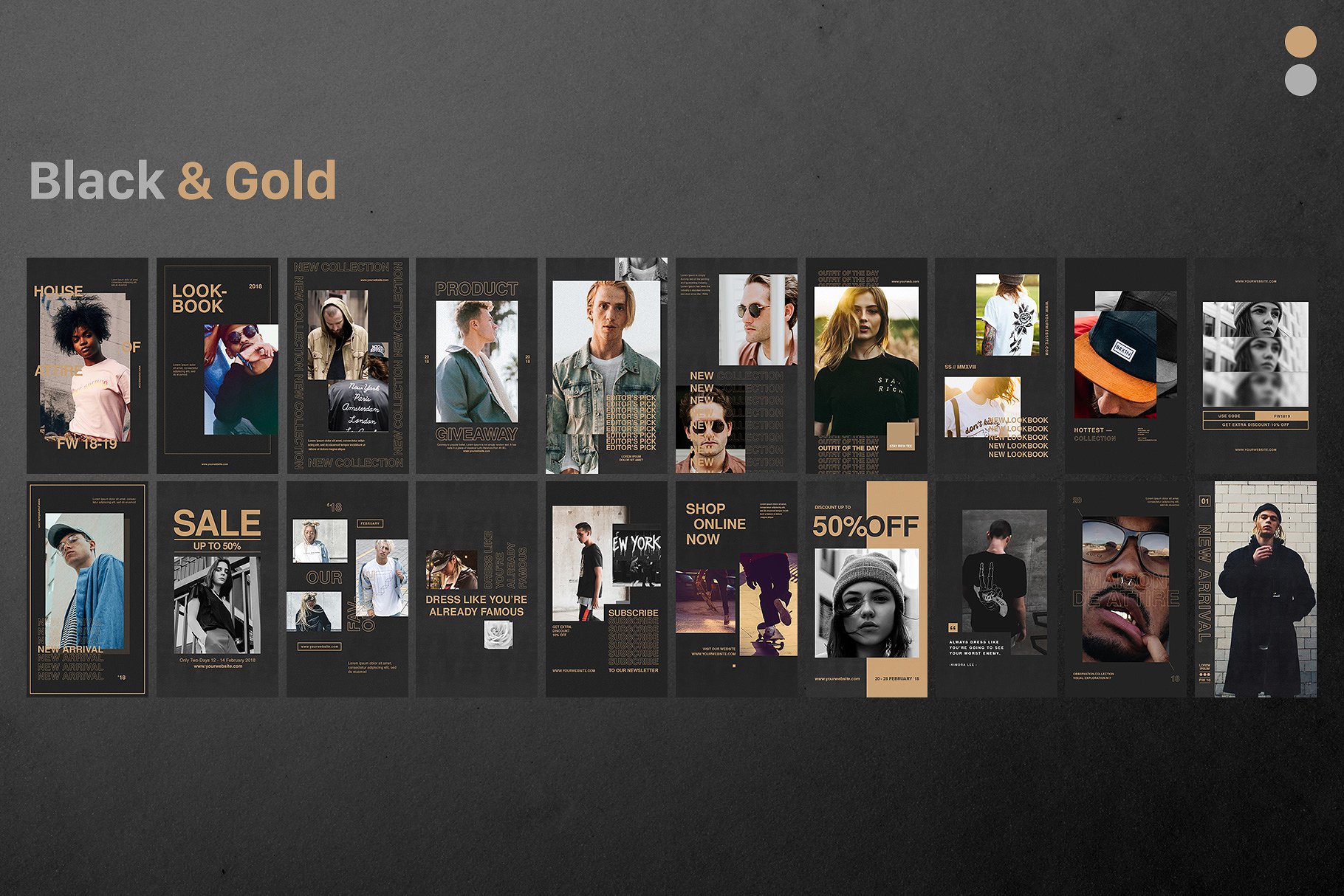 街头服饰Ins故事贴图模板素材库精选合集 Instagram Stories – Streetwear插图(2)