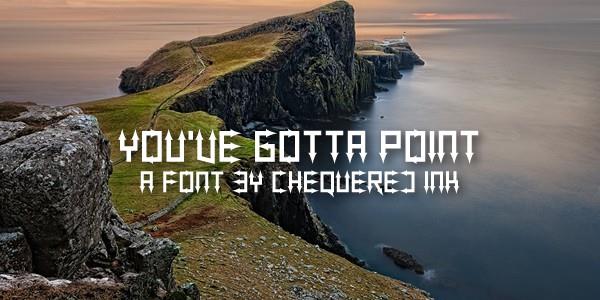 You've Gotta Point font插图