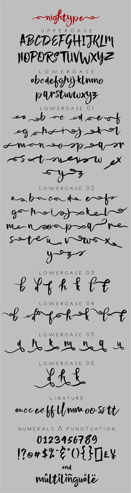 Nightype font插图8 Nightype font插图8