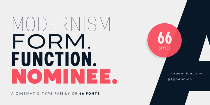 Nominee Font Family插图