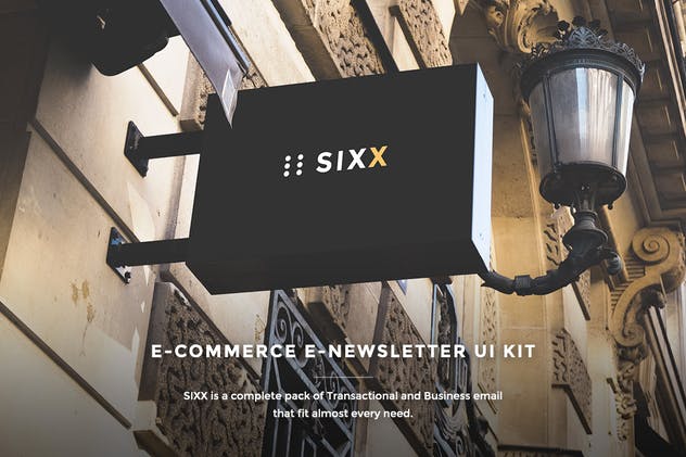 电商网站EDM订阅邮件设计UI模板 E-commerce Enewsletter UI Kit插图(1)