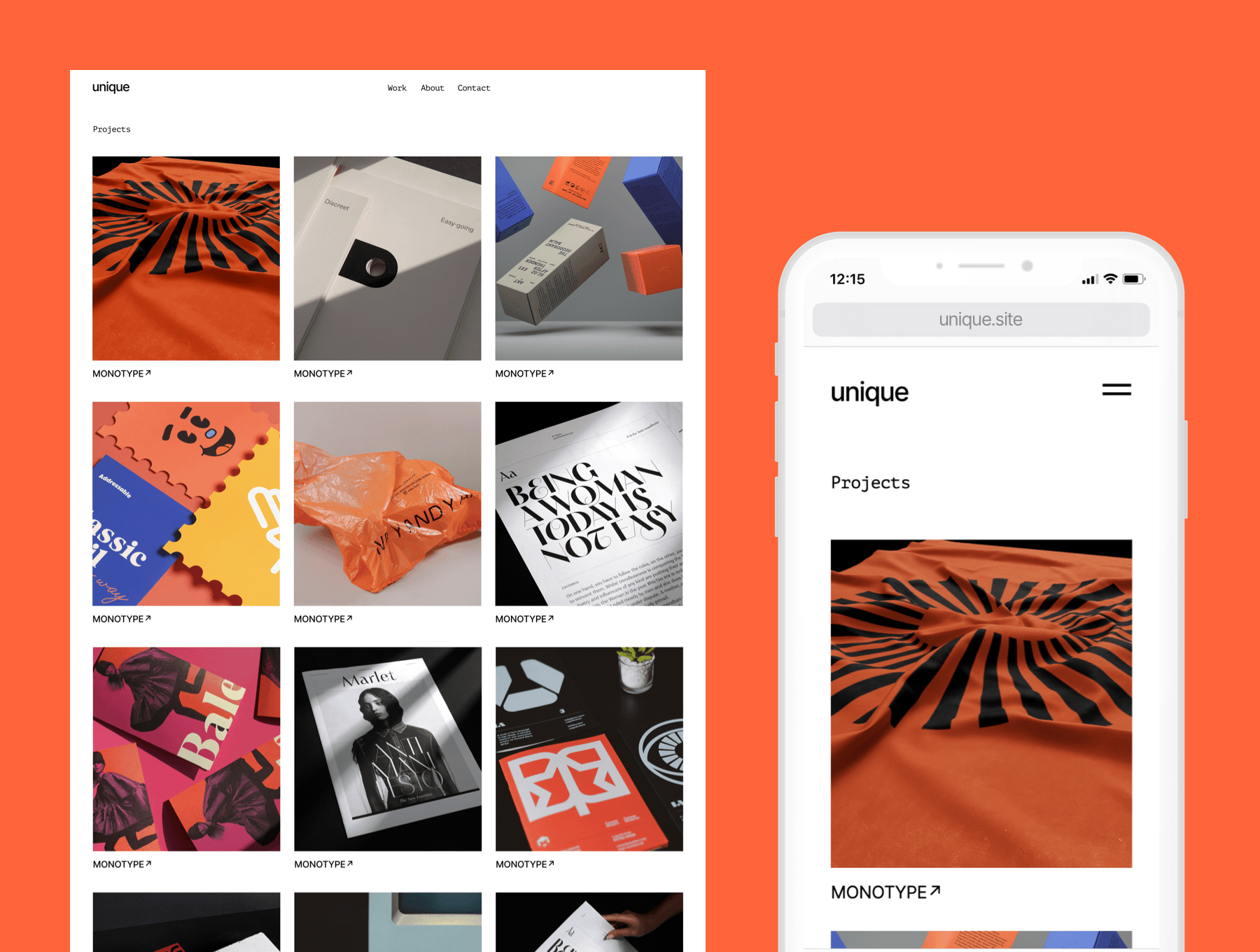素材库下午茶：个人作品集响应式网站设计模板素材库精选插图(2)