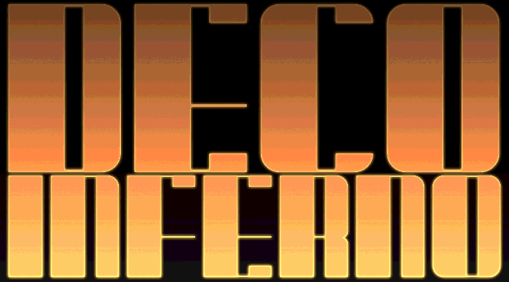 Deco Inferno font插图