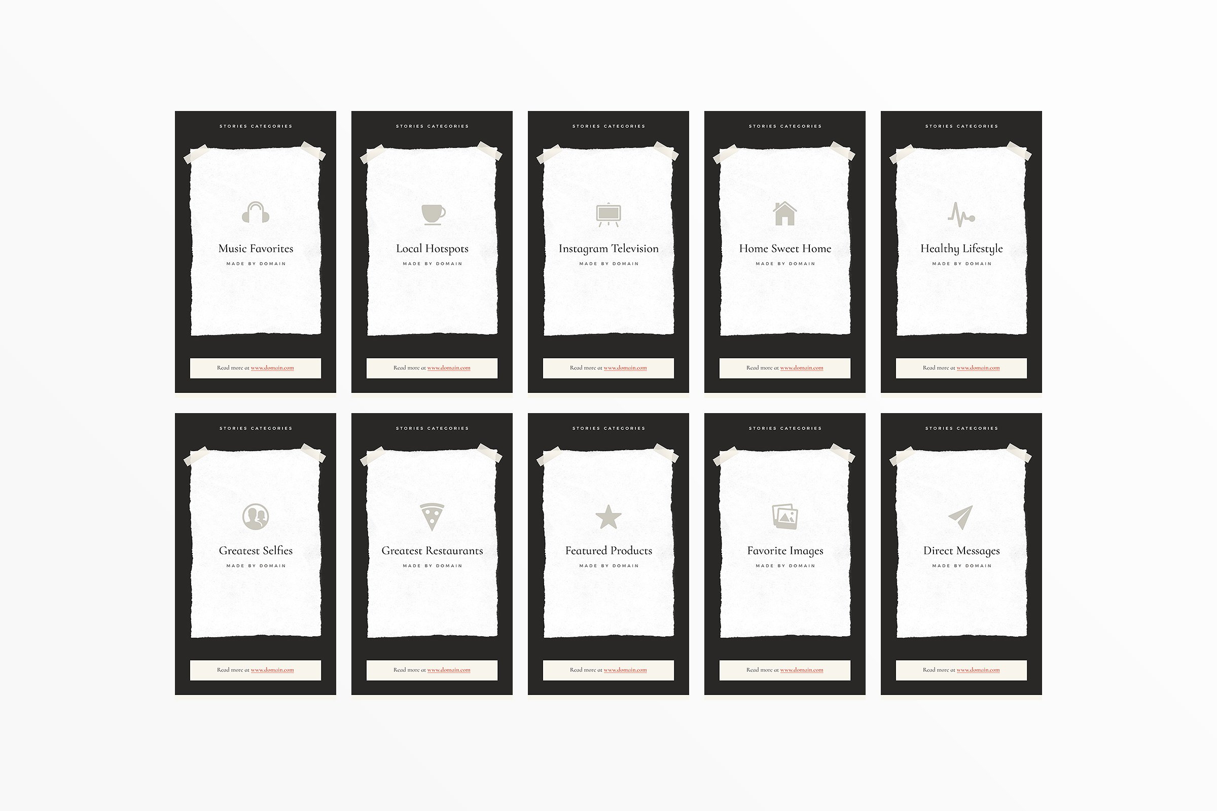 Ins社交电商热点贴图模板素材库精选 San Francisco Instagram Highlights插图(9)