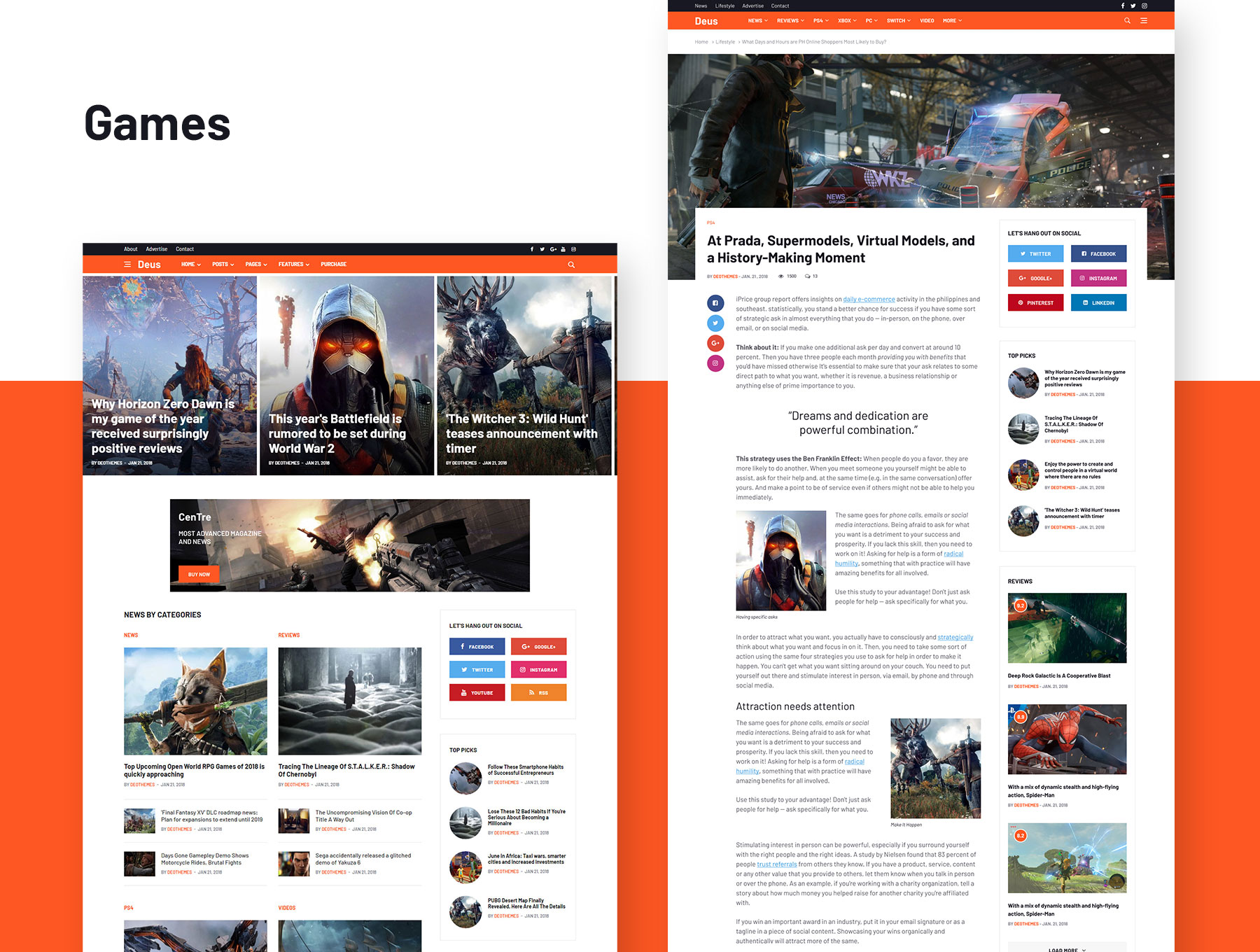 素材库下午茶:资讯/影音/娱乐类网站设计HTML模板素材库精选插图(4)