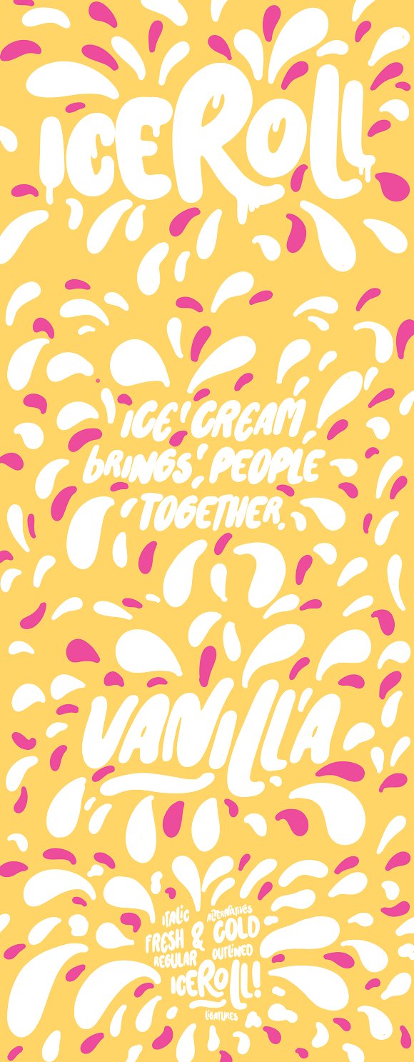 Iceroll Scrip Font插图1