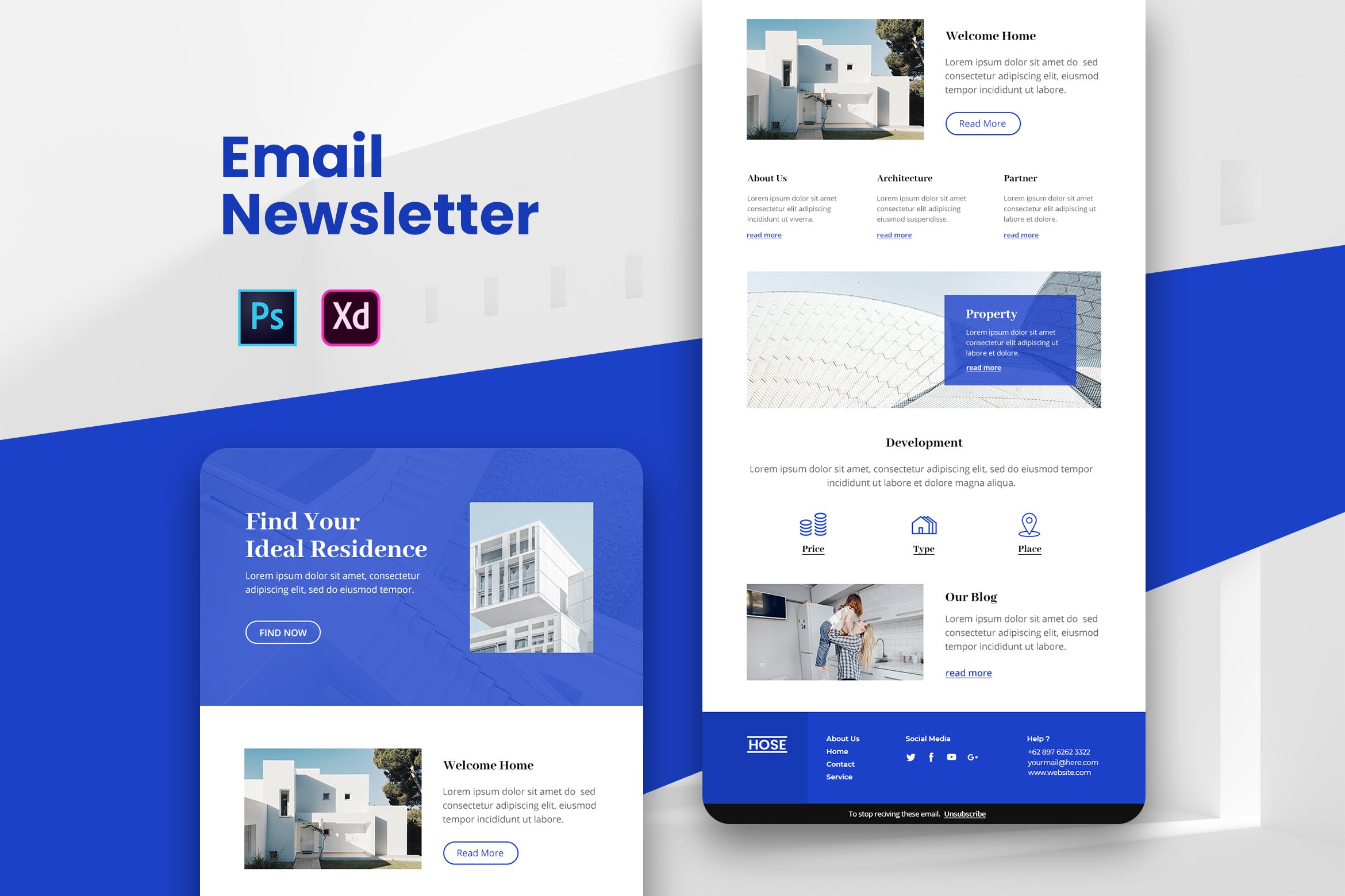 酒店品牌营销推广EDM邮件模板素材库精选 Property Email Newsletter插图