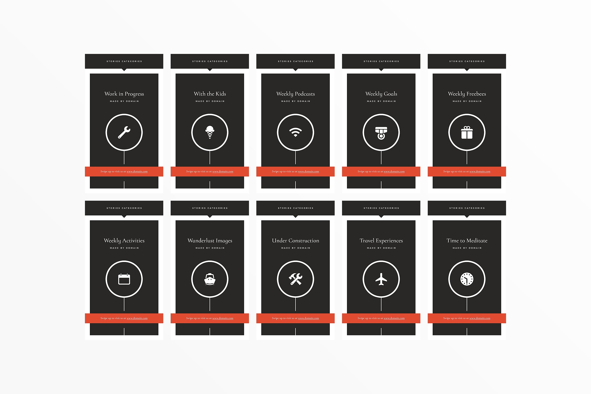 Ins社交电商热点贴图模板素材库精选 San Francisco Instagram Highlights插图(23)