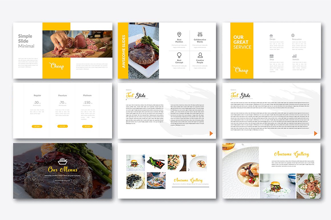 一套餐饮行业的PPT模板下载[ppt,pptx]插图(3)