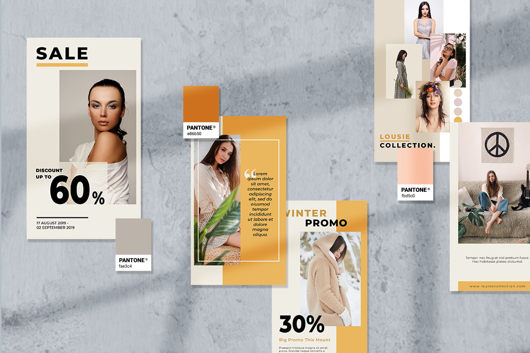 时尚商店品牌故事Instagram社交平台营销设计素材 Fashion Store – Instagram Story Design插图(1)