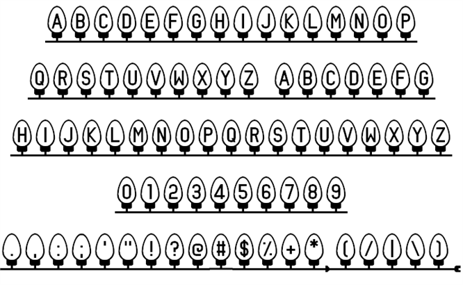 Xmas Fairy Lights font插图1