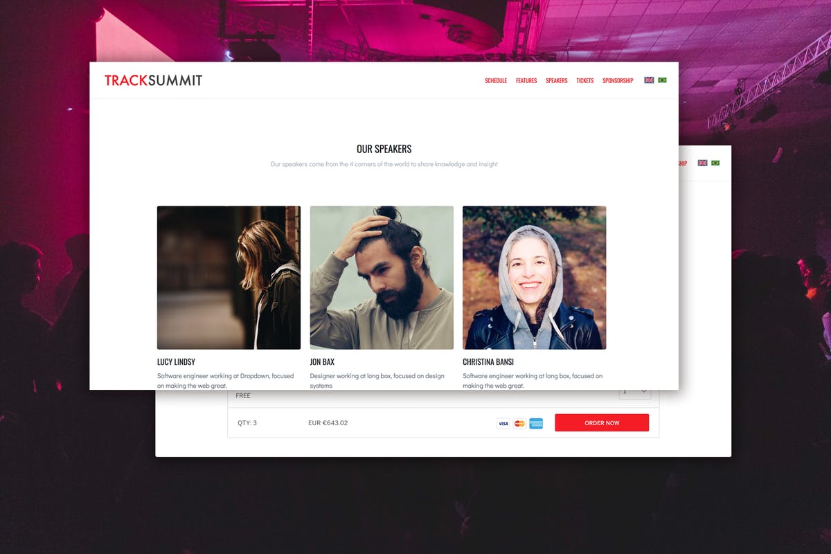 会议活动事件网站Drupal主题 Tracksummit插图