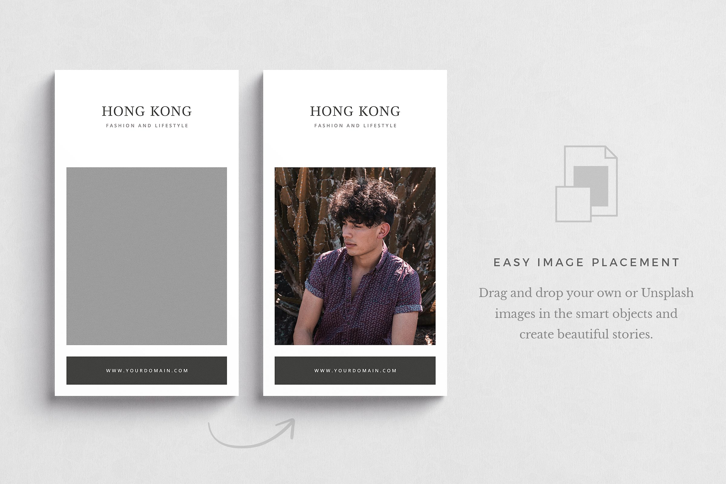 社交媒体时尚文章贴图模板素材库精选 Hong Kong Instagram Stories插图(5)