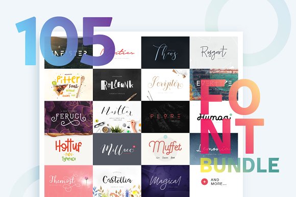 Huge Font Bundle插图