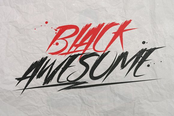 Asia Otasi Brush Font插图3