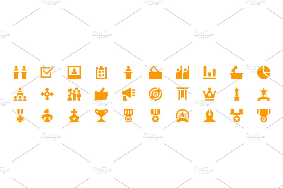 150+投票＆奖杯奖牌Material Design设计规范图标下载 150+ Vote and Reward Material Icons插图(2)