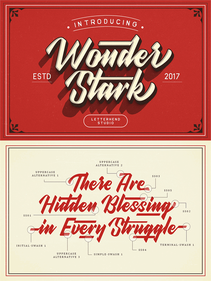 Wonder Stark DEMO font插图