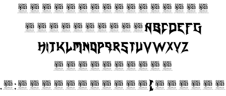 Blade Reloaded DEMO font插图5 Blade Reloaded DEMO font插图5