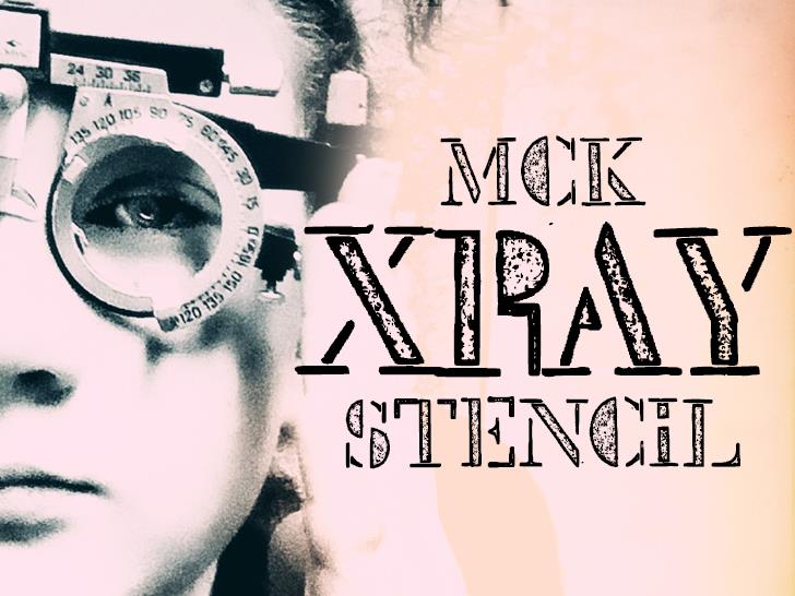 Mck Stencil Xray font插图1 Mck Stencil Xray font插图1