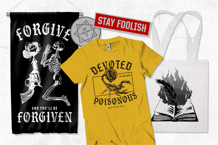 S&S GreyHood Seven font插图4 S&S GreyHood Seven font插图4