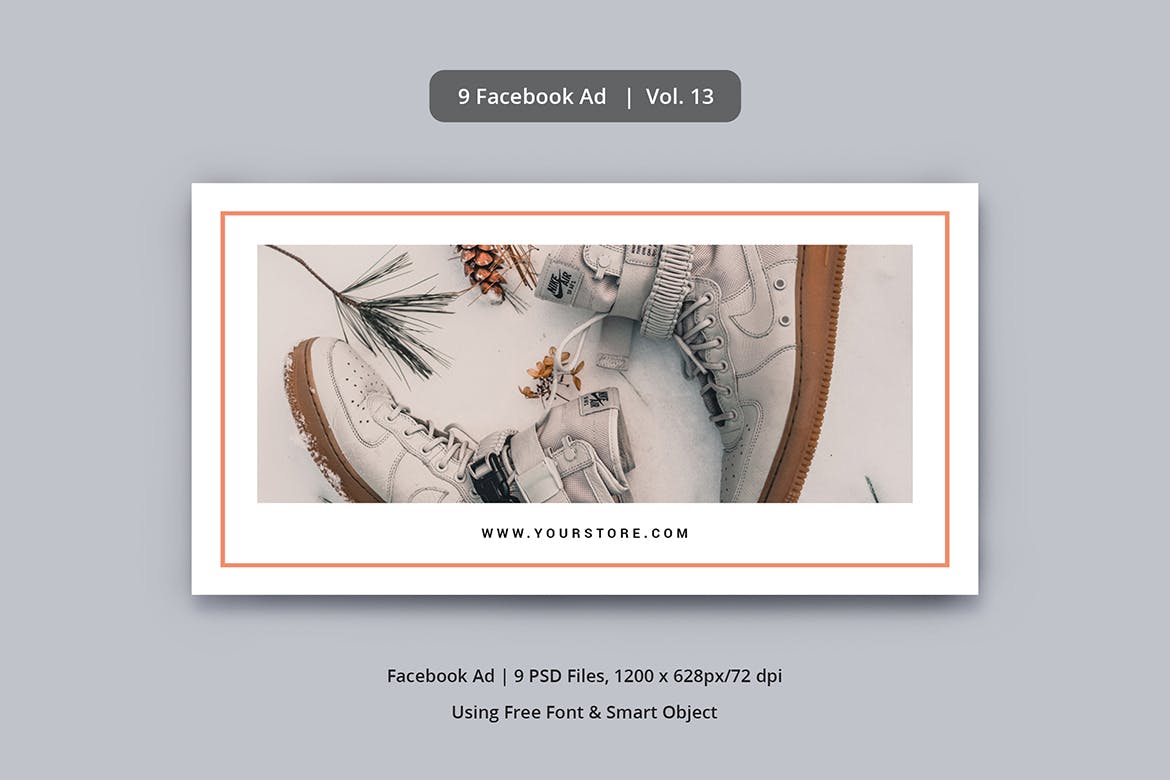 社交电商Facebook主页封面素材库精选广告模板v13 Facebook Ad Vol. 13插图