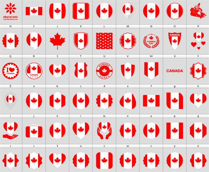 Font Canada Color font插图