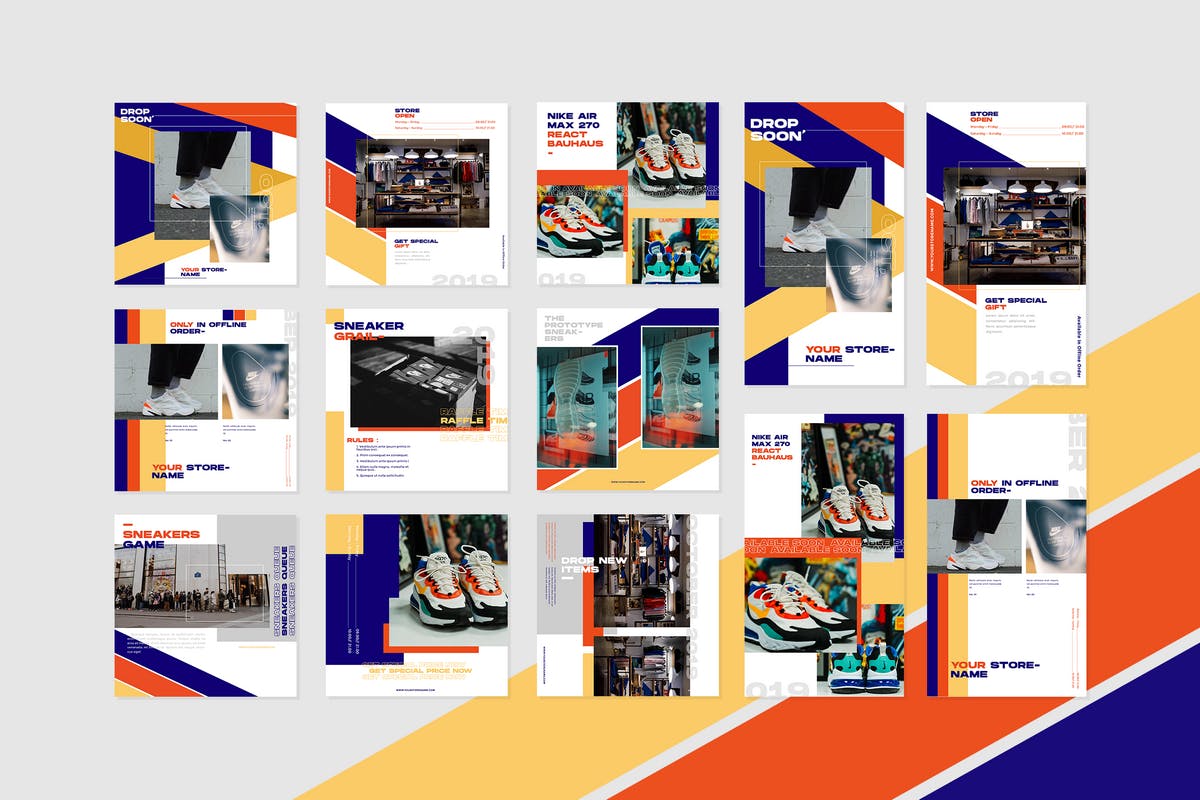 品牌故事社交推广Instagram平台设计模板素材库精选素材v2 Instagram Template vol.2插图(6)