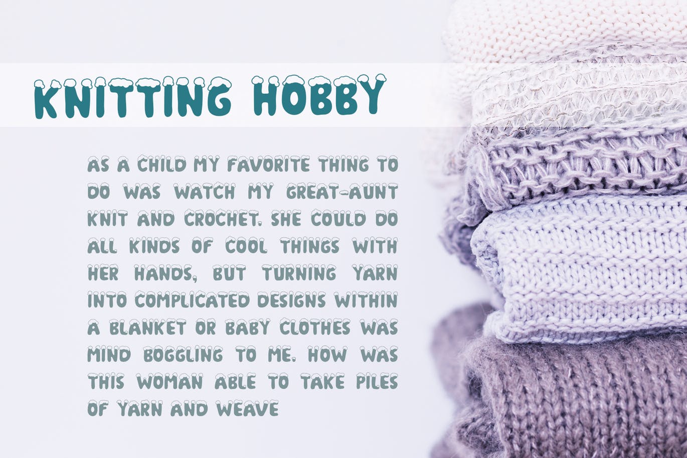 积雪盖顶圣诞节主题英文手写字体 Christmas Snow Hand Drawn Font插图(6)