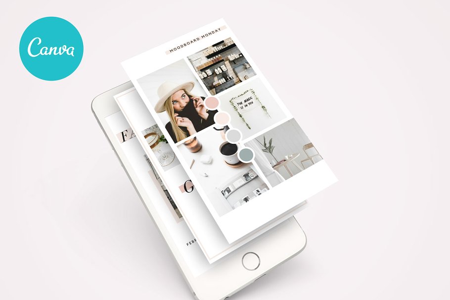 创意生活场景INS博客故事贴图模板素材库精选 CANVA Insta Stories Templates Vol.1插图(3)