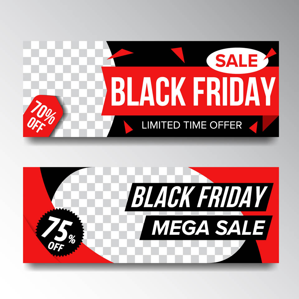 第四弹:30+黑色星期五促销广告物料素材 Black Friday Sales Graphics插图(40)