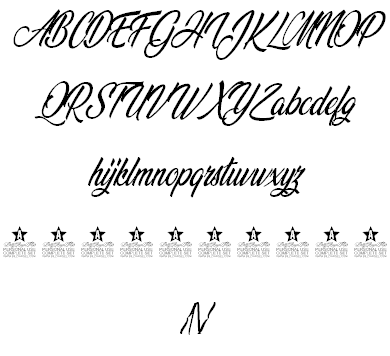 Wonderful Night Personal Use font插图2