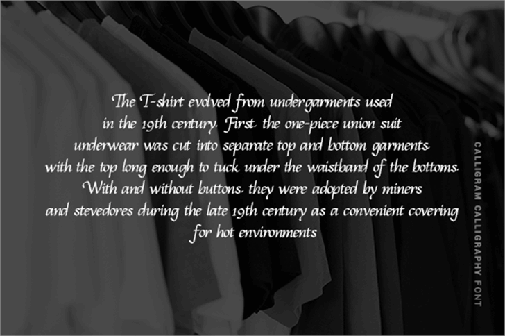 Calligram Personal font插图6 Calligram Personal font插图6