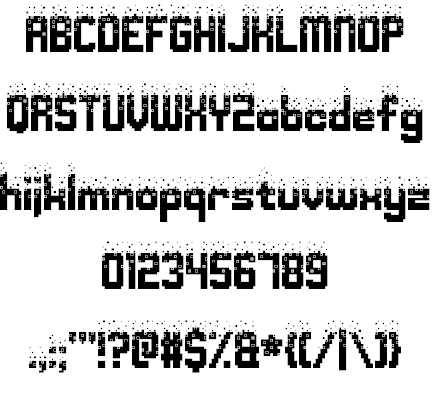 Nightmare Codehack font插图1 Nightmare Codehack font插图1