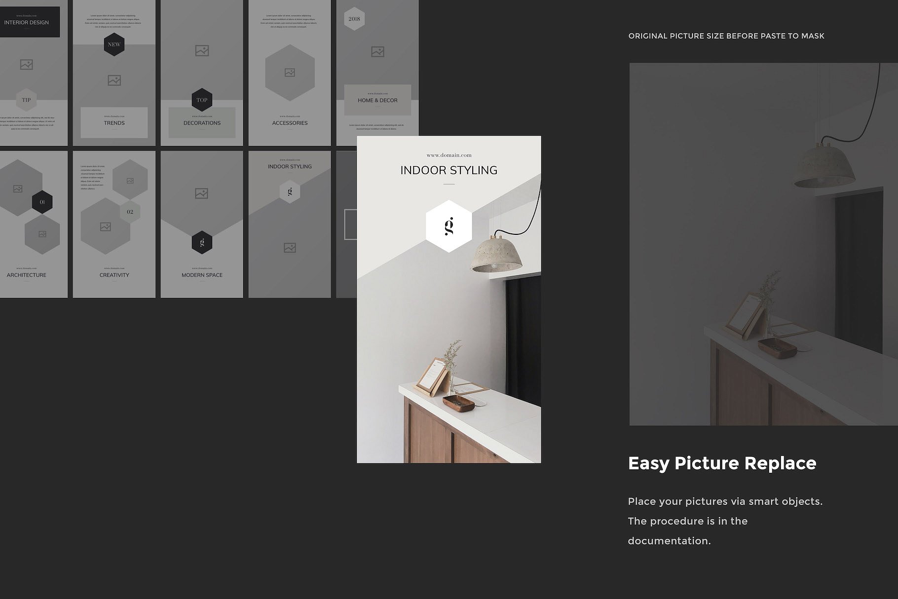 社交媒体文章贴图模板素材库精选素材 Decor PSD Instagram Stories插图(9)