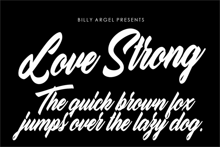 Love Strong personal Use font插图