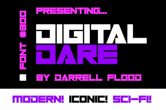 Digital Dare font插图 Digital Dare font插图