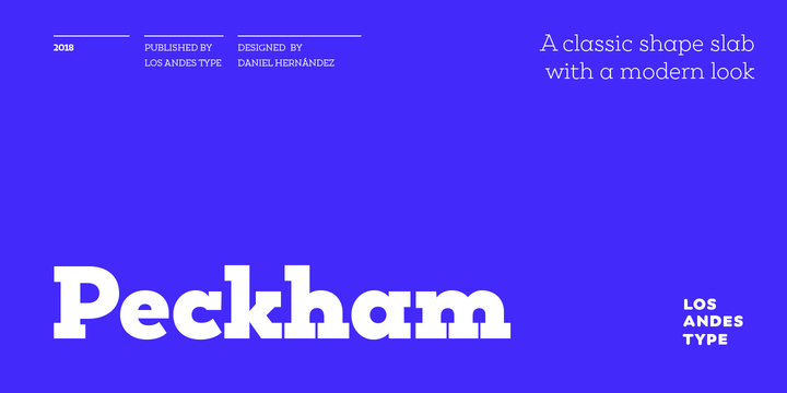 Peckham Font Family插图