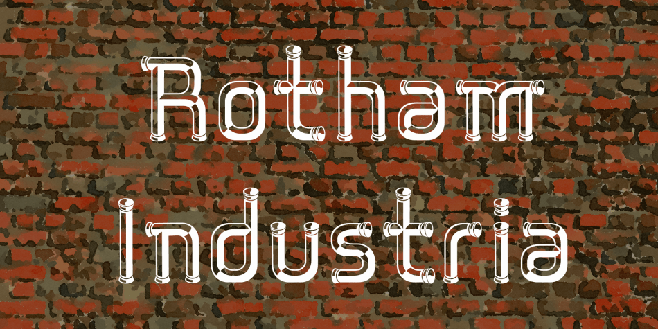 Rotham Industria Font插图2