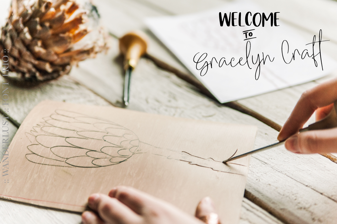 Wanderlust Trio Font Family插图7