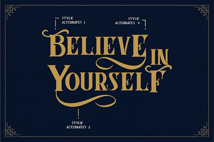 Corona Vintage Typeface Font插图1