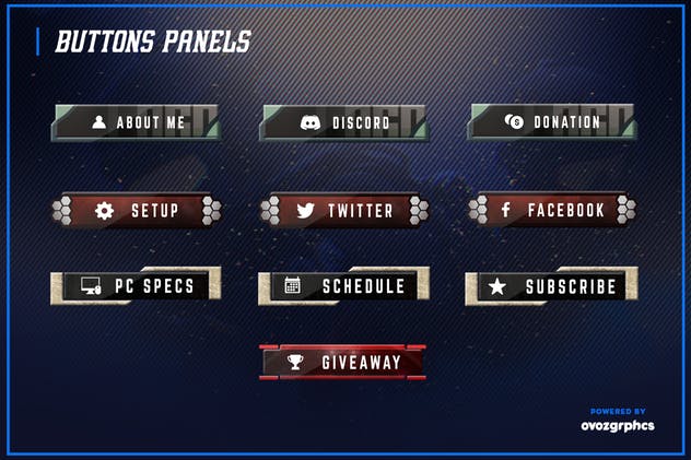 多用途常网站见页面模板素材库精选合集 Twitch Layout Bundle插图(12)